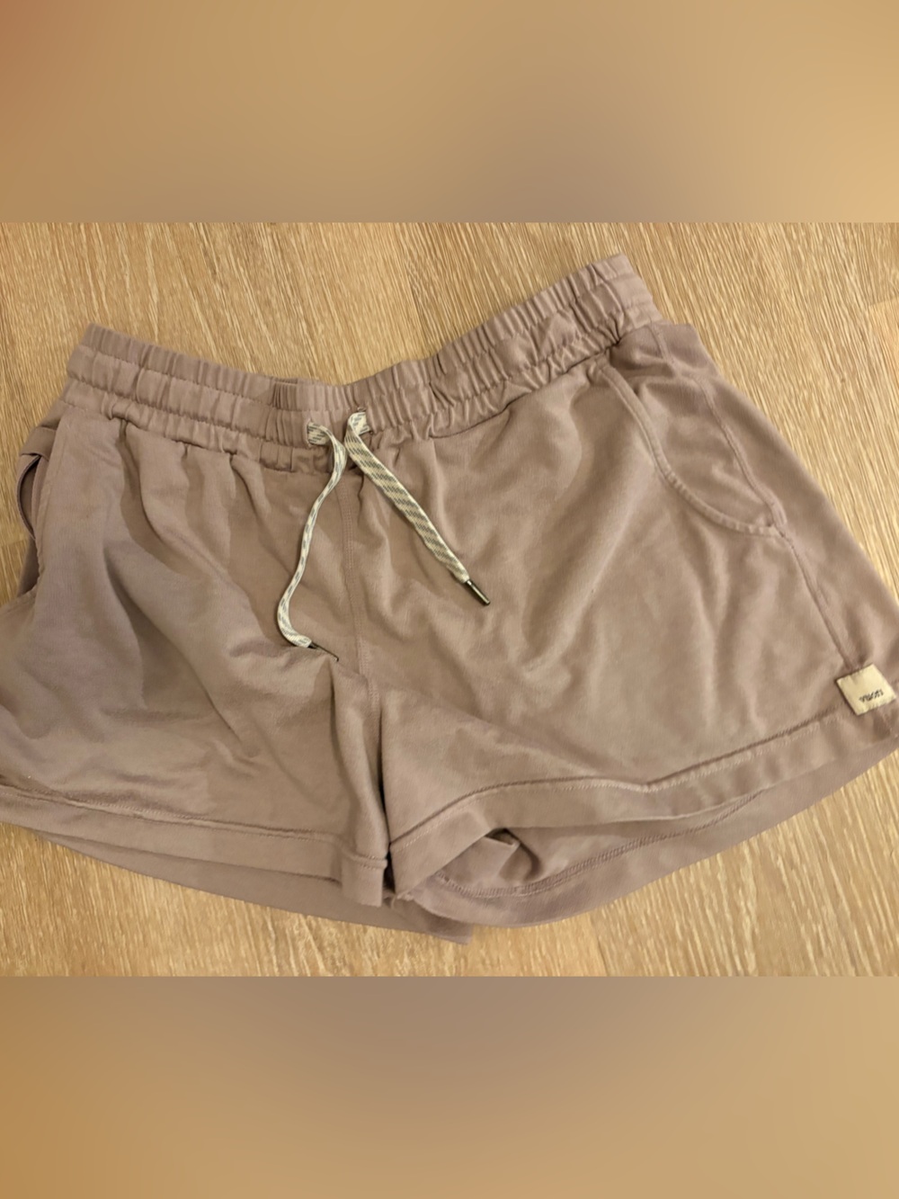 Vuori Drawstring Lounge Shorts in Mauve Pink
